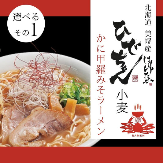 ひでちゃん小麦 北海道ラーメン 選べる2食セット