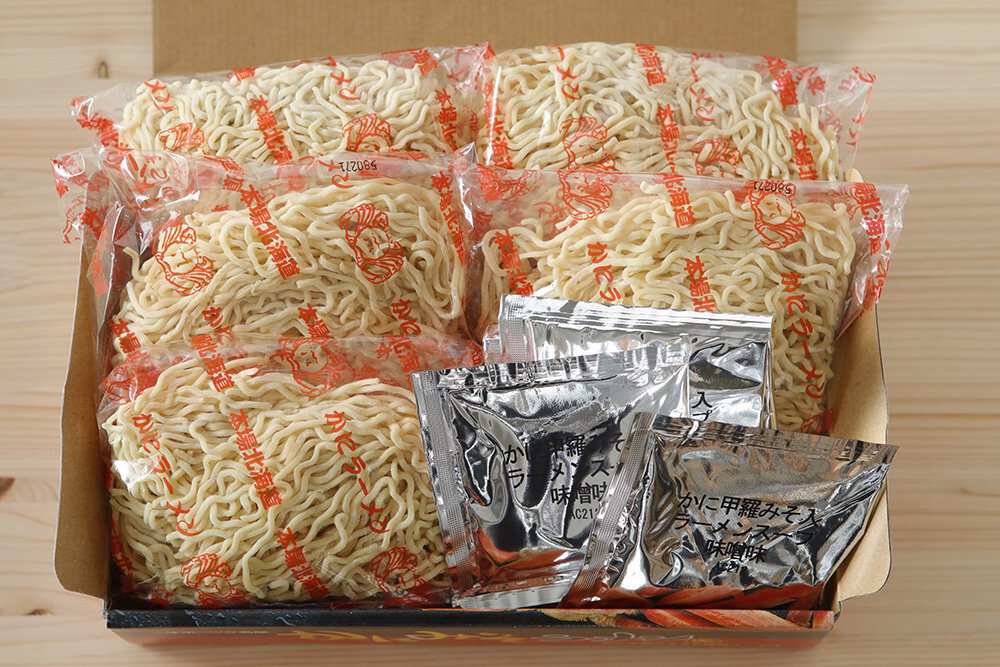 北海道生ラーメンカニ甲羅みそ 5食入り