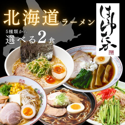 ひでちゃん小麦 北海道ラーメン 選べる2食セット
