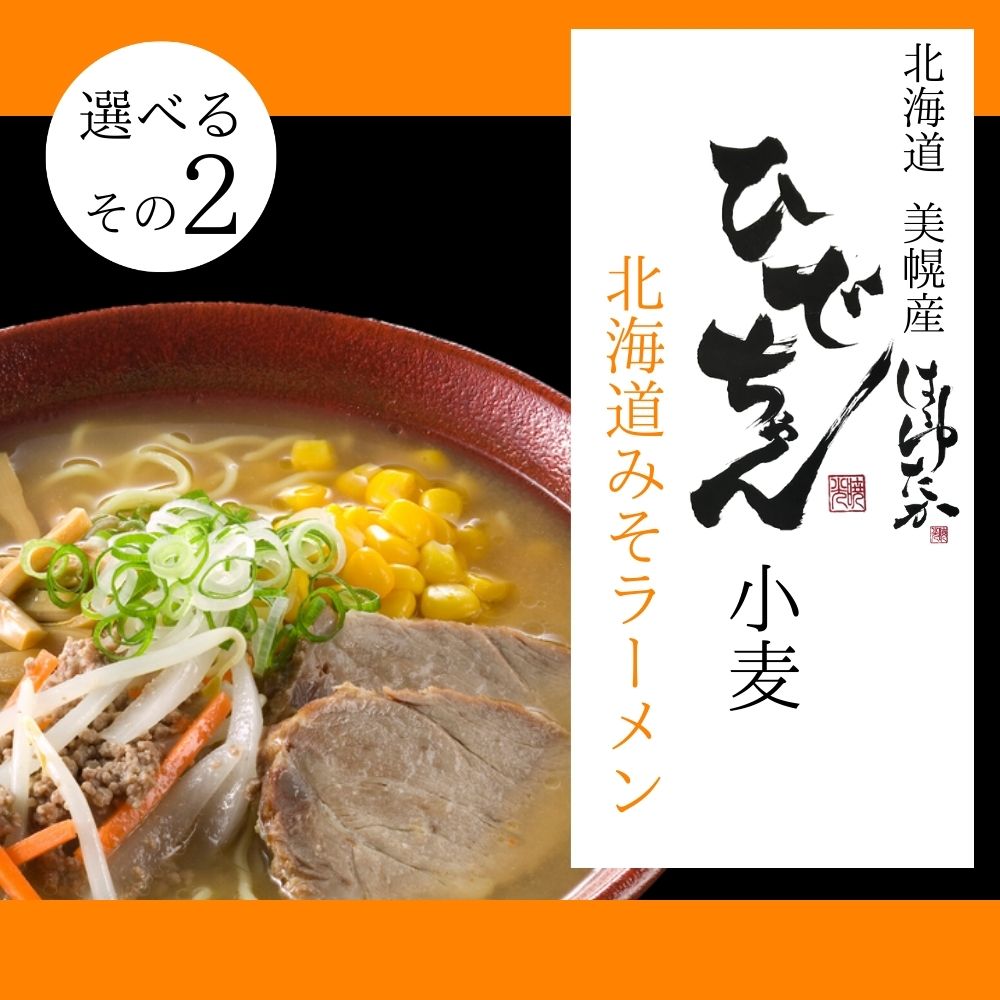 ひでちゃん小麦 北海道ラーメン 選べる2食セット