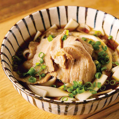 【お試しセット】ひでちゃん小麦 はるゆたかうどん平麺 つゆ付き2人前