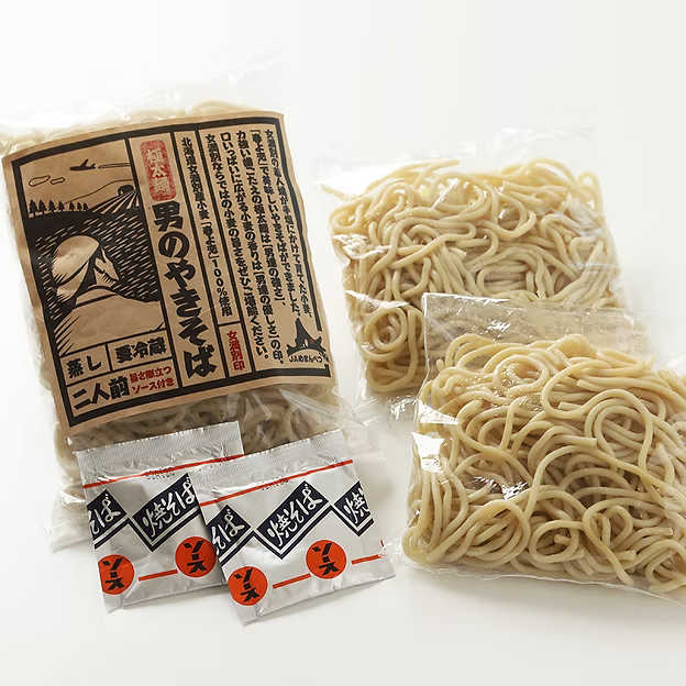 JAめまんべつ 小麦の味がしっかり伝わる極太麺「男のやきそば」